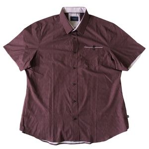 7 Diamonds Men’s Performance Woven Short Sleeve Button Up Shirt